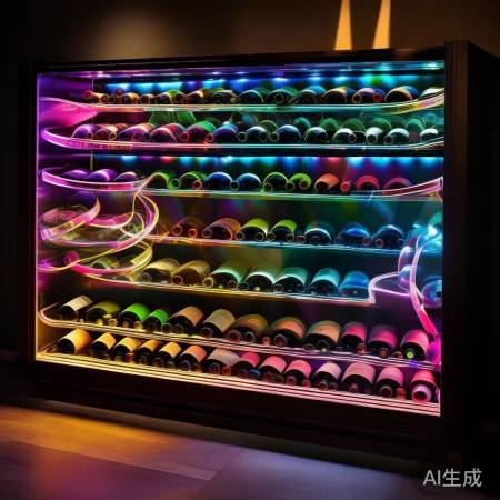 红酒柜添灯带,增特色