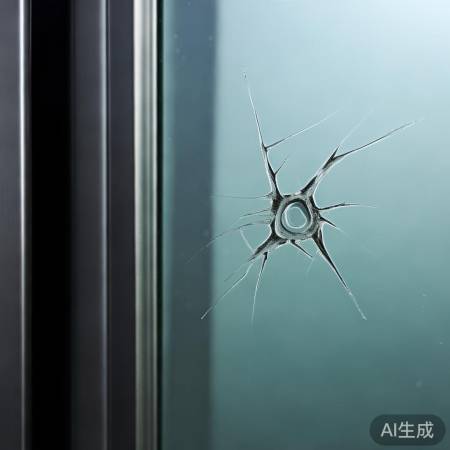 玻璃裂纹，小则可磨，大则需换