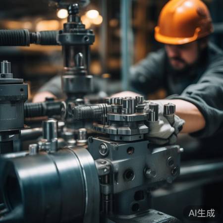 “安装新电磁阀，拧紧勿过猛”