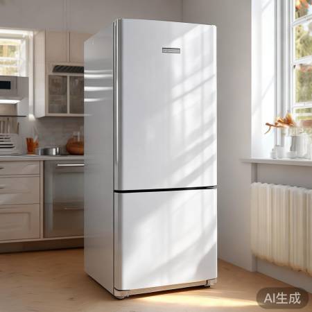 简约白冰箱，厨房百搭之选