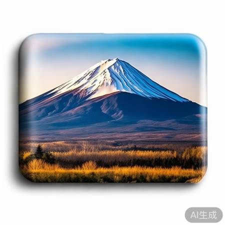 富士山冰箱贴，自然气息浓厚