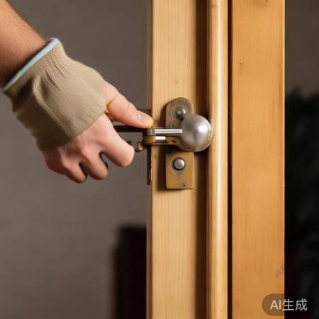 拆锁小心别损坏门板