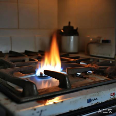 燃气灶火焰不稳定,电池指示灯不