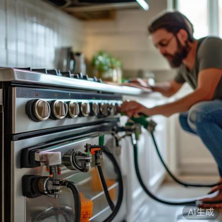 定期检查燃气灶连接