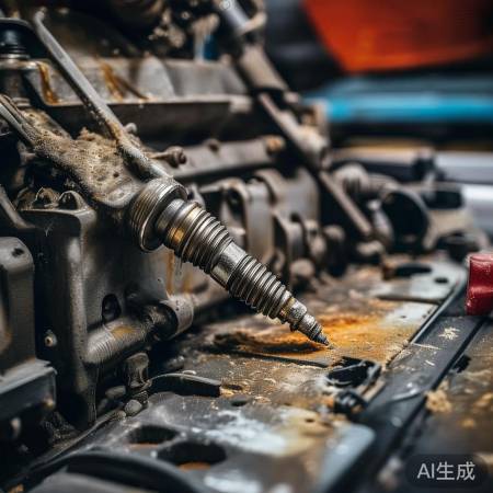 点火针脏,用布擦干净