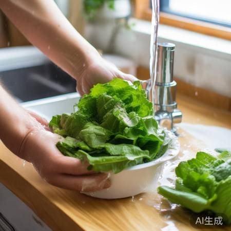 清洗青菜，吸水保形