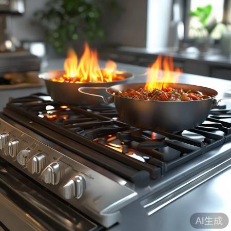 帅康燃气灶火力强劲，满足多样烹