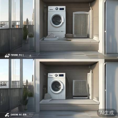 阳台洗衣机摆放技巧