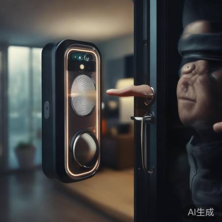 “霸菱指纹锁，安全可靠”