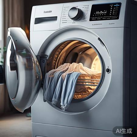 洗衣机自动烘干，冬天无忧晾衣