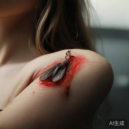 女子夹死隐翅虫腋下溃烂，警惕隐翅虫危害！