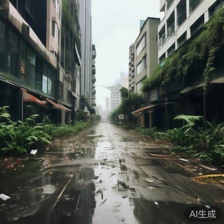 街道地势低洼，台风易积水