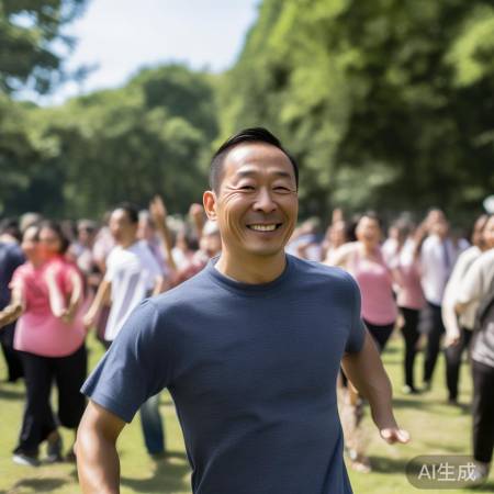 刘钧公园跳广场舞意外曝光，明星日常竟如此接地气？