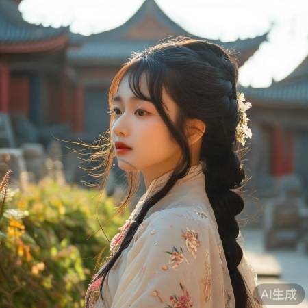 山西古风美女走红！游客游玩意外捕捉限定美景