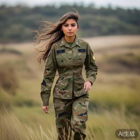 退伍女兵走路带风视频走红，网友：这才是军人的风采！