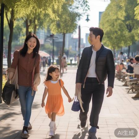 胡歌带妻女现身街头！独家偶遇，家庭幸福温馨时刻曝光