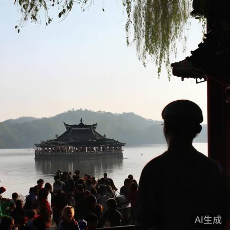 杭州西湖断桥守桥人国庆首日感人瞬间，揭秘守桥人背后的故事