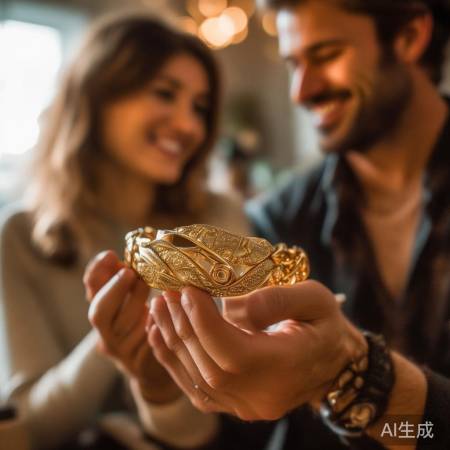 男子巧购金镯：金价下跌为爱妻省下万元！